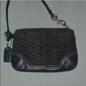 Black Coach Wristlet